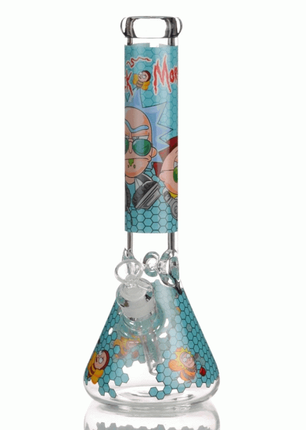 Rick & Morty Light blue Honey Bong