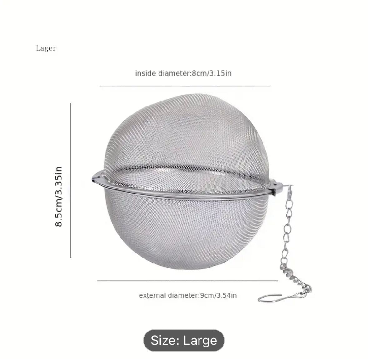 Large Tea Strainer | Stainless Steel Tea Strainer | Thee Leaf