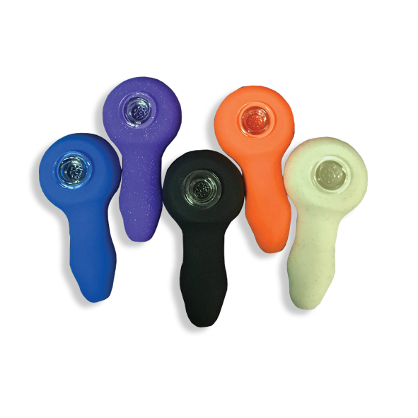 Rasta Silicone Pipe With Glass Bowl