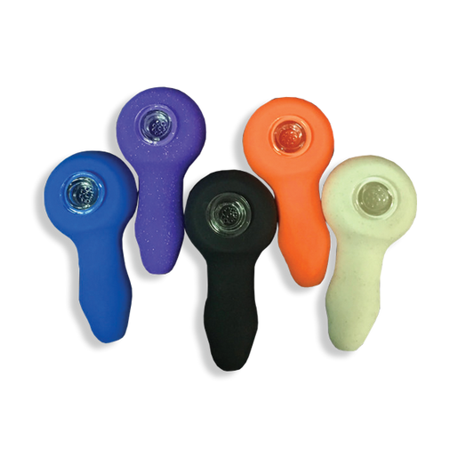 Rasta Silicone Pipe With Glass Bowl