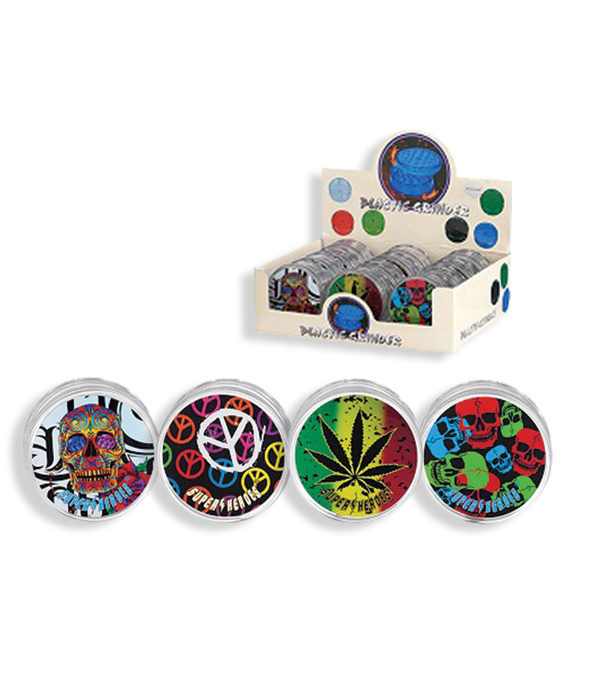 Plastic 3 Piece Super Heroes Grinder