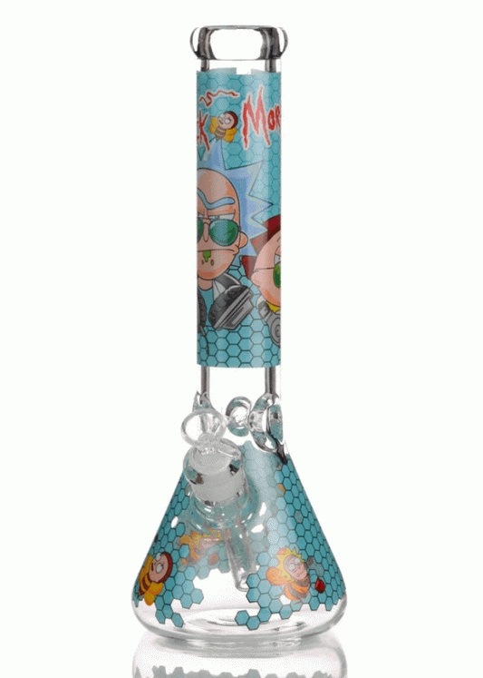 Rick & Morty Light blue Honey Bong