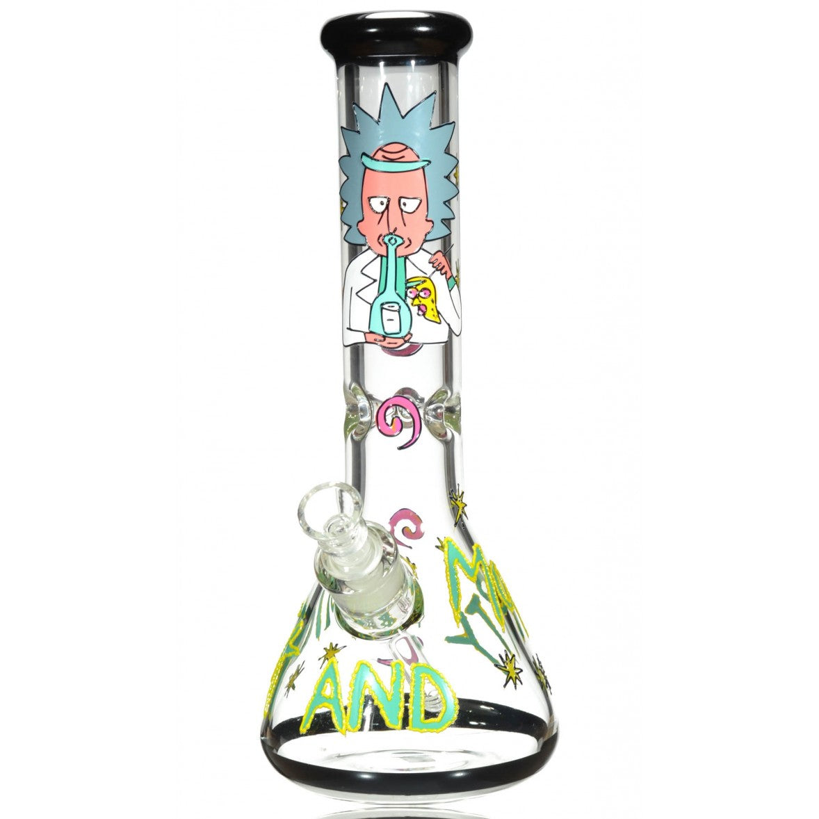 Rick And Morty Hand Painted Doctor Bong