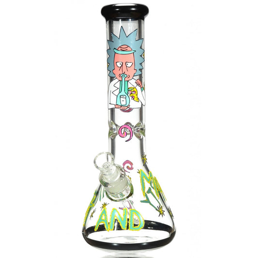 Rick And Morty Hand Painted Doctor Bong
