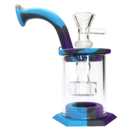 Silicone and Glass Pentagon base