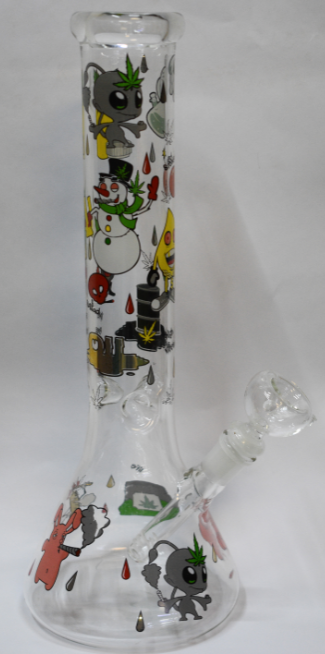 Christmas Glass Bong